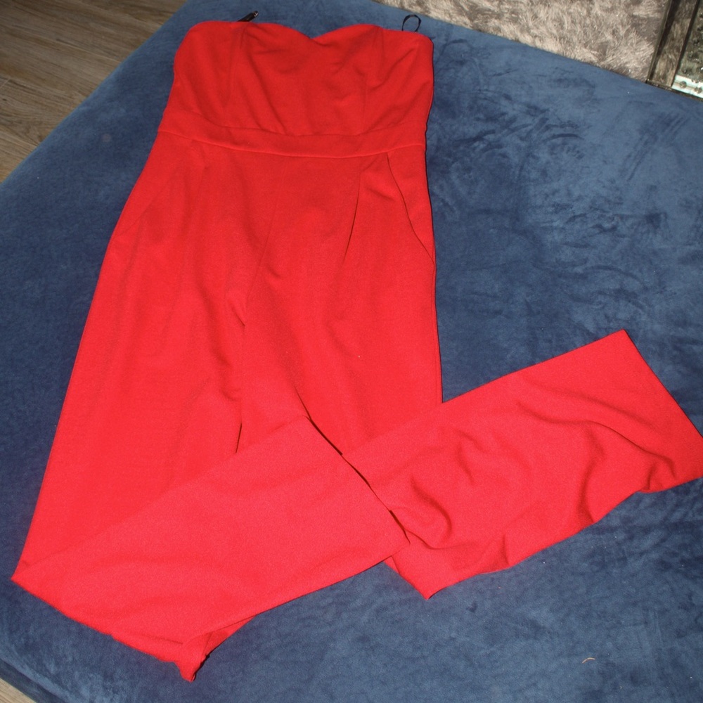 Strapless jumpsuit
